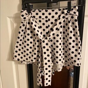 Polka Dot Skirt - Black and White